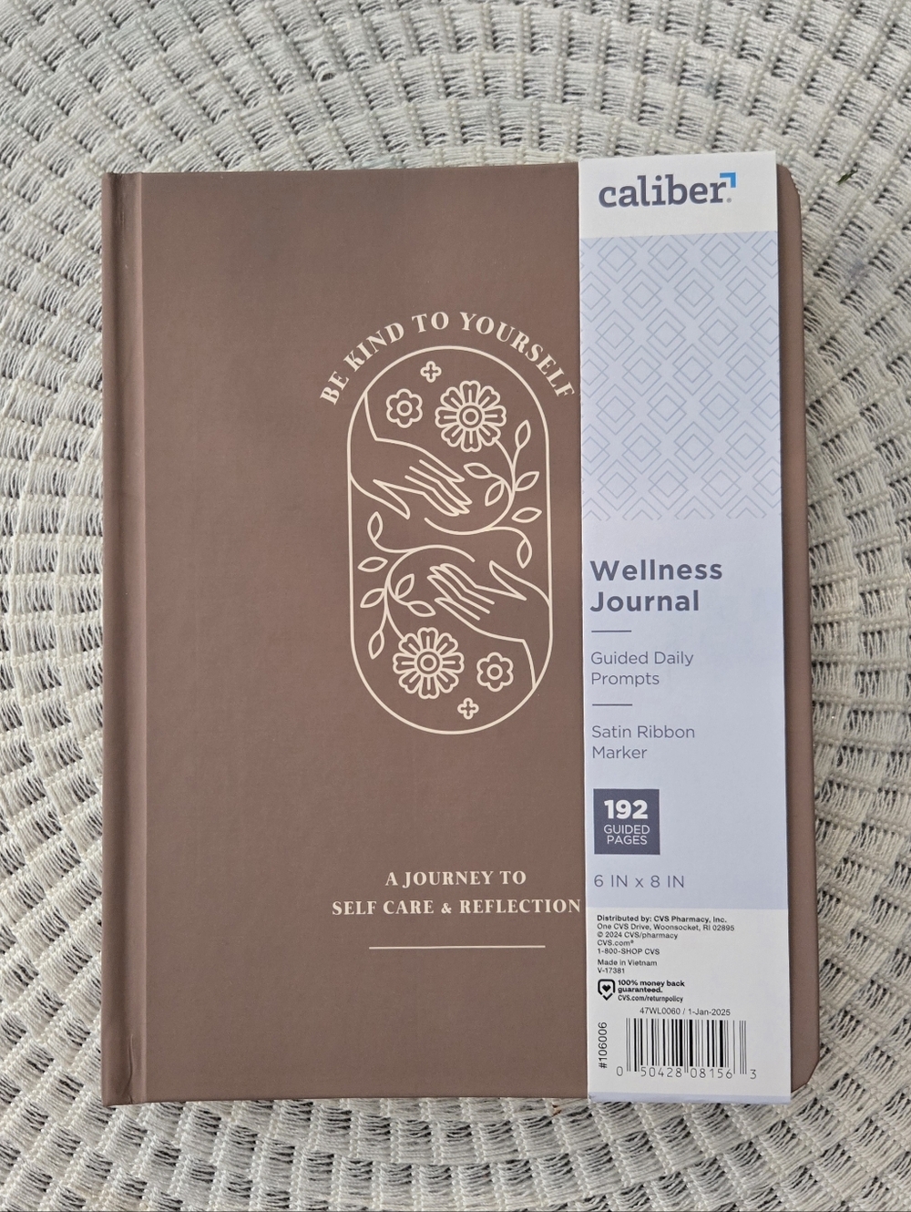 Caliber Wellness Journal - Be Kind To Yourself With Satin Ribbon Marker
